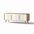 Mueble de TV de madera y melamina en color blanco 120 x 40 x 50cm